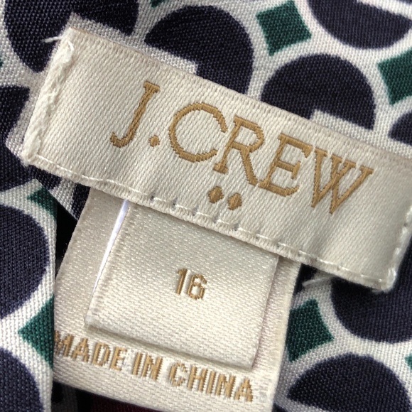 J CREW Size 16 Pullover Shift abstract Pattern - Picture 2 of 8